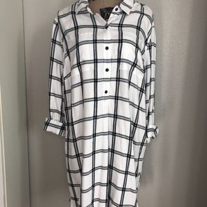 Plaid Shirt Dress